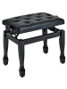 HOMCOM Klavierhocker in Schwarz 64L x 35B x 55H cm