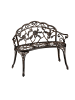 relaxdays Gartenbank in Bronze - (B)99 x (H)78 x (T)52 cm