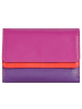 MYWALIT Double Flap Wallet Geldbörse Leder 13 cm sangria multi