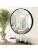 Home Nature Wohnkonzept Rund Wandspiegel in Schwarz ⌀60 cm