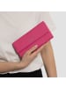 Lazarotti Bologna Leather Geldbörse Leder 19 cm in hot pink