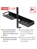 Wenko Turbo-Loc® Duschstangencaddy Altarella L, Schwarz in Schwarz