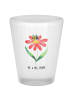 Mr. & Mrs. Panda Shot Glas Hummel Blume ohne Spruch in Transparent