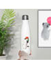 Mr. & Mrs. Panda Edelstahl Trinkflasche Einhorn  ohne Spruch in Weiß