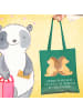 Mr. & Mrs. Panda Schultasche Igel händchenhaltend mit Spruch in Mint