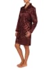 NORMANN Satin Nachthemd langen Ärmeln zum durchknöpfen - 41489 in bordeaux