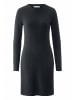 Hessnatur Strick Kleid Regular in schwarz