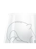 Mr. & Mrs. Panda Windlicht Glas Narwal ohne Spruch in Transparent