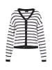 DreiMaster Women Cardigan in navy white stripe