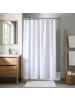 Douceur d’Intérieur Duschvorhang mit Ringen ESSENCIA in Weiß, (B) 180 x (H) 0,1 x (L) 200 cm