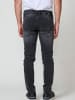 KOROSHI Biker skinny fit jeans. in SCHWARZER DENIM
