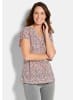 GOLDNER Jerseyshirt Cityshirt mit floralem Design in bunt / gemustert