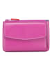 MYWALIT Geldbörse RFID Schutz Leder 14 cm  sangria multi