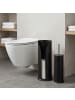 relaxdays 2-tlg. Badezimmer Set in Schwarz