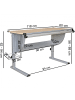 FineBuy Schreibtisch "SV45711" in Gelb / Holz