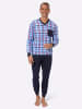 Sieh an! Schlafanzug in himmelblau-kariert
