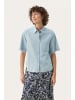 PART TWO Langarm - Hemd NiclaPW Lockere Passform in Whiteish Blue Denim