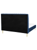 Beliani 2-tlg Doppelbett MARVILLE in Blau