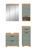 ebuy24 Badmöbelset Scout (4-teilig) Staubgrün 112 x 34 cm