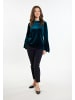 Usha Damen Samtshirt in Petrol
