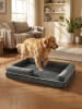 Feandrea Hundebett Blomfy in Dunkelgrau - (B)120 x (H)20 x (T)85 cm