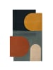 KADIMA DESIGN Wollteppich modern, abstrakt, rutschfest, Teppich 100% Wolle in Türkis