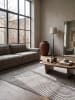 KADIMA DESIGN Teppich Kurzflor mit Jute-Rücken, dicht gewebt und pflegeleicht in Grau