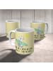 Mr. & Mrs. Panda Kaffeetasse Sommer Wellen Surf mit Spruch in Gelb Pastell