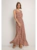 Vivance by Lascana Maxikleid in braun-creme bedruckt