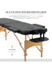 HOMCOM Massagetisch-210L x 81B x 67-92H cm-Schwarz
