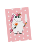Mr. & Mrs. Panda Wanddeko Einhorn Woodstock ohne Spruch in Rot Pastell