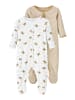name it 2er Pack Einteiler Teddy Motiv in Beige