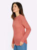 Sieh an! Ajour-Pullover in flamingo