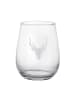 Butlers Glas mit Hirschkopf 360ml MOUNTAIN LOVE in Transparent