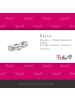 BALIA 333 Weißgold - 8 Karat Damen Ringe Crossed Fingerring 58 (18,5)