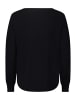 BETTY & CO Feinstrickpullover mit U-Boot-Ausschnitt in Schwarz