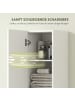 HOMCOM Badezimmerschrank in Weiß 30L x 30B x 161H cm