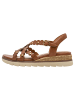 Tamaris WIDE FIT Sandalette in COGNAC NAPPA