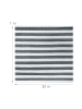 relaxdays Zaunblende in Grau/ Weiß - (B)30 x (H)1 m