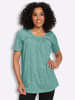 Sieh an! Longshirt in salbei-ecru-bedruckt