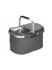 relaxdays Einkaufskorb in Grau - 27 l