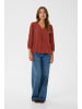 Kaffe Langarm-Bluse KAfia Regular fit in Chili Oil