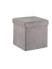 relaxdays Sitzwürfel in Grau - (B)38 x (H)38 x (T)38 cm