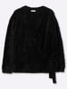 sheego Langarm-Pullover in schwarz