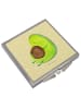 Mr. & Mrs. Panda Schminkspiegel Avocado Pfeifen ohne Spruch in Gelb Pastell