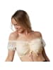 tectake Einfarbige Dirndlbluse mit hohem Tragekomfort, beige