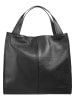 Cluty Shopper echt Leder in schwarz