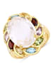 Rafaela Donata Ring aus Sterling Silber mit Kristallquarz in gelbgold