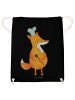 Mr. & Mrs. Panda gym tasche Fuchs Koch ohne Spruch in Schwarz