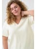 KAFFE curve T-Shirt kurzarm KCannita Loose fit in Chalk